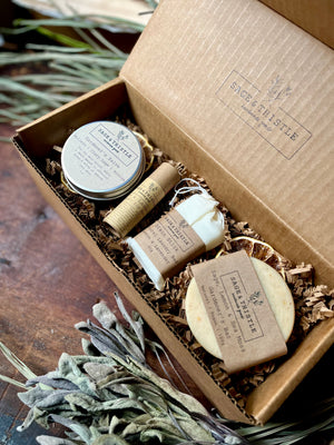 Gift Box featuring natural products for gardeners