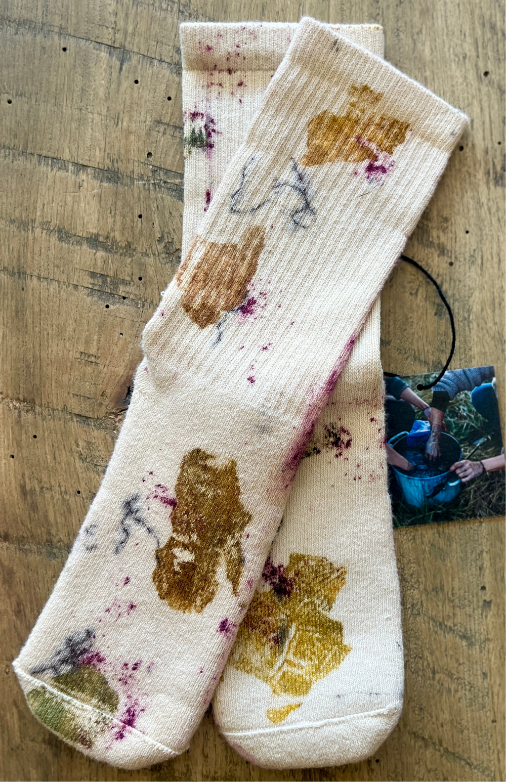 Organic Cotton Cozy Socks - Naturally Dyed {East of Pine}