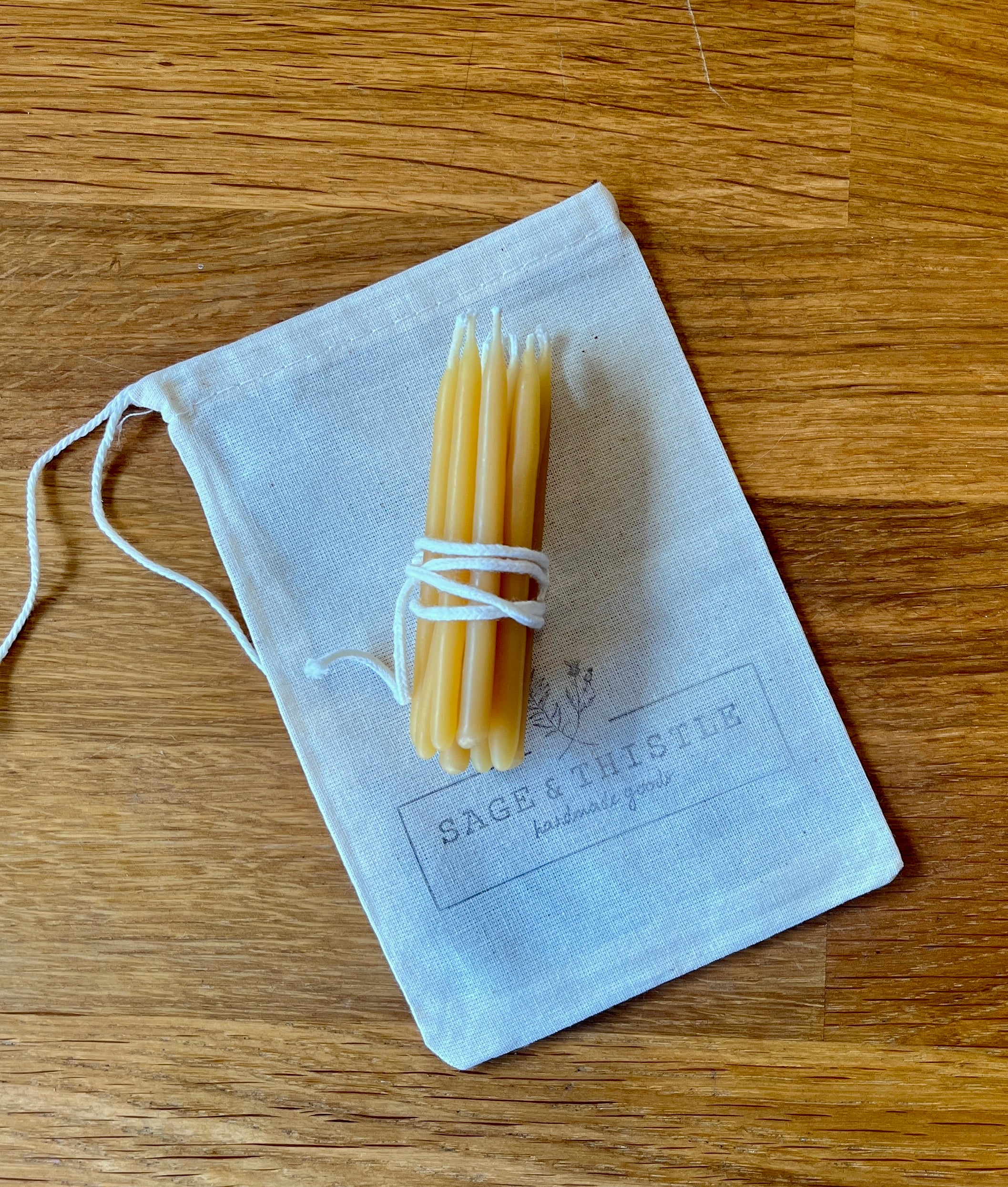 Hand-Dipped Beeswax Candles