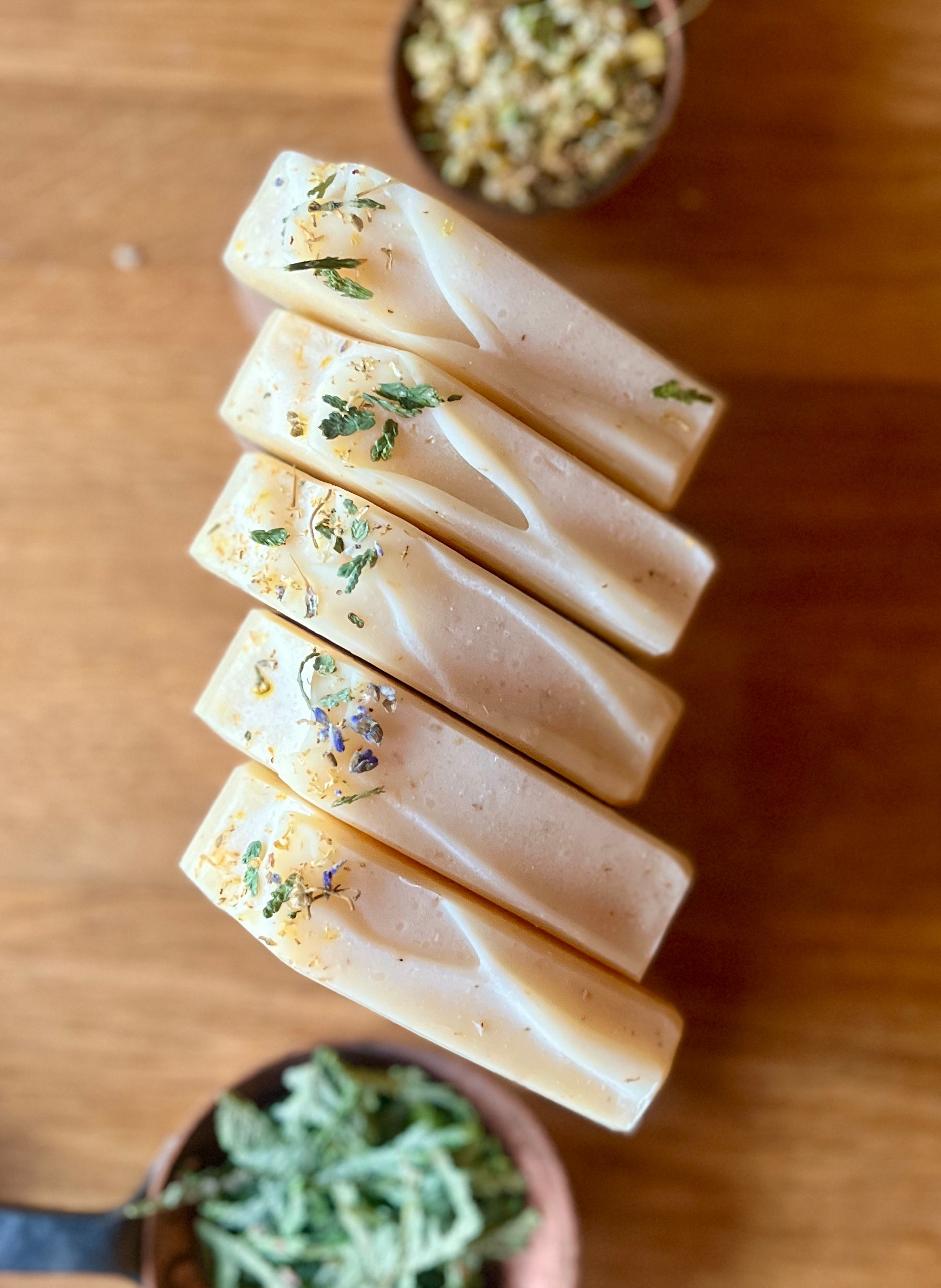 Chamomile, Cedar & Sea Moss Natural Soap {Limited & Seasonal}