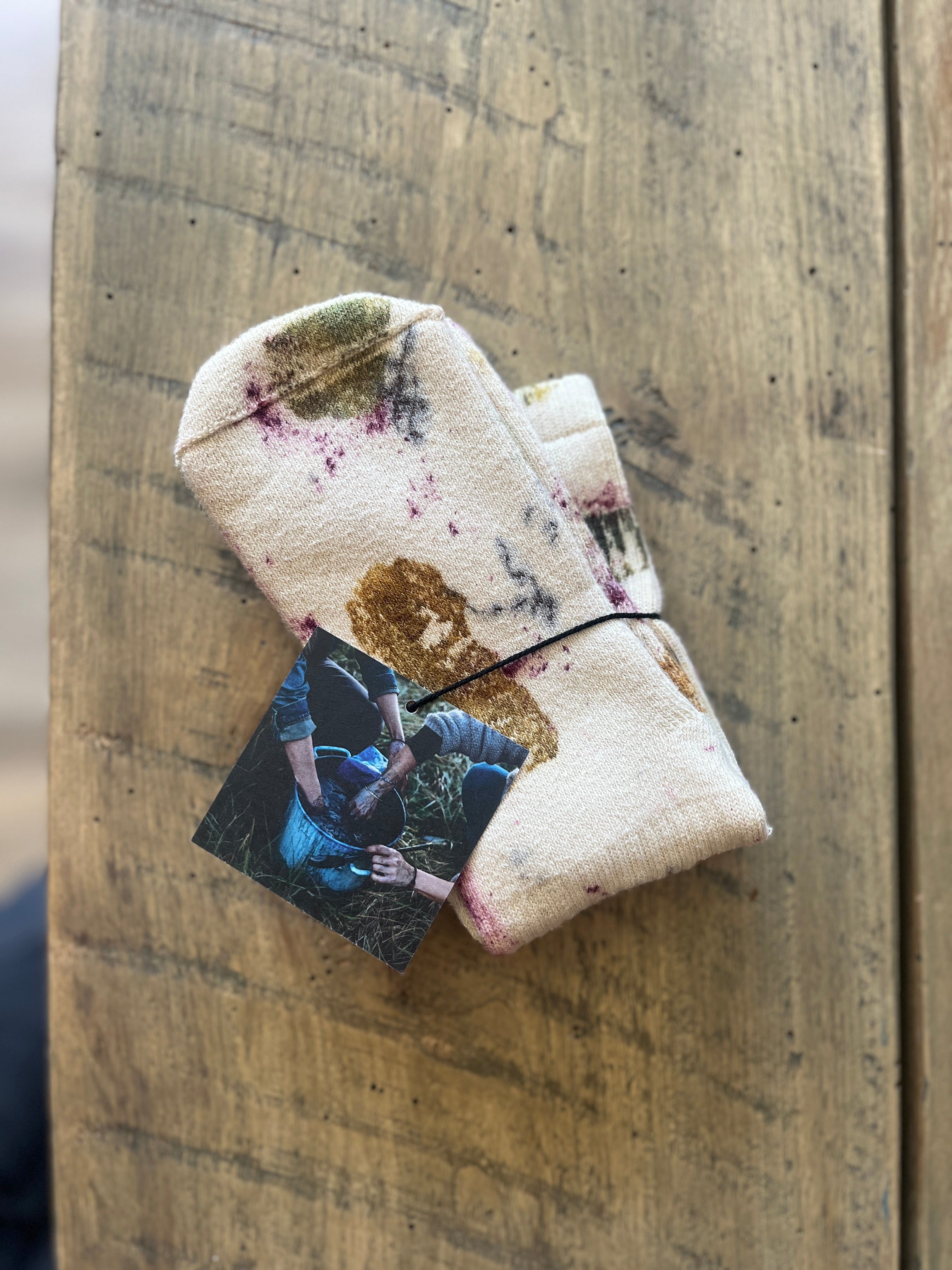 Organic Cotton Cozy Socks - Naturally Dyed {East of Pine}