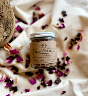 Coffee, Rose & Vanilla Bean Scrub