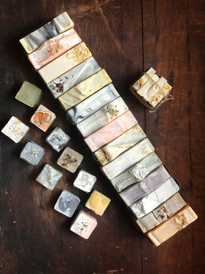 Artisanal, all-natural bar soaps. Handmade in small batches.