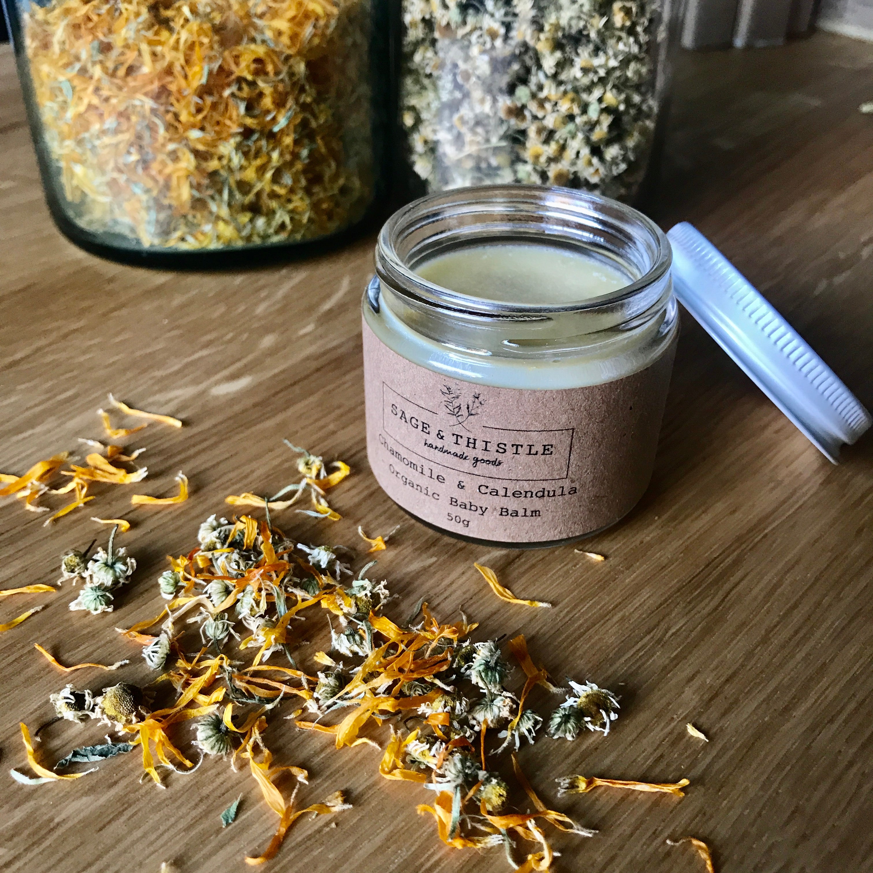 Chamomile & Calendula Soothing Hand & Body Balm {Unscented}
